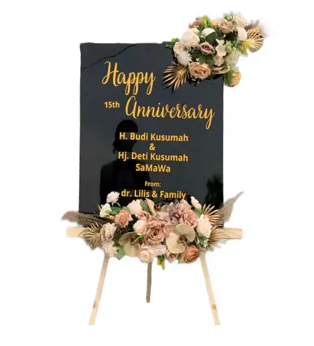 Papan Bunga Akrilik Sengon