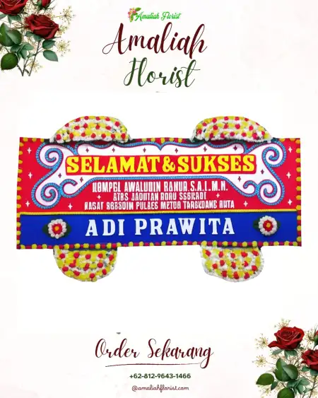 Papan Bunga Ucapan Selamat Sengon